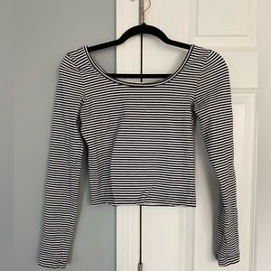 Nordstrom Long Sleeve Crop Top